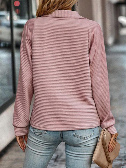 Jersey Con Cuello En V Y Cremallera Para Mujer | Ideal Para Uso Diario O Profesional