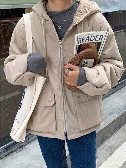 Parka Reversible con Capucha Integrada para Mujer | Ideal para Temporada Fría