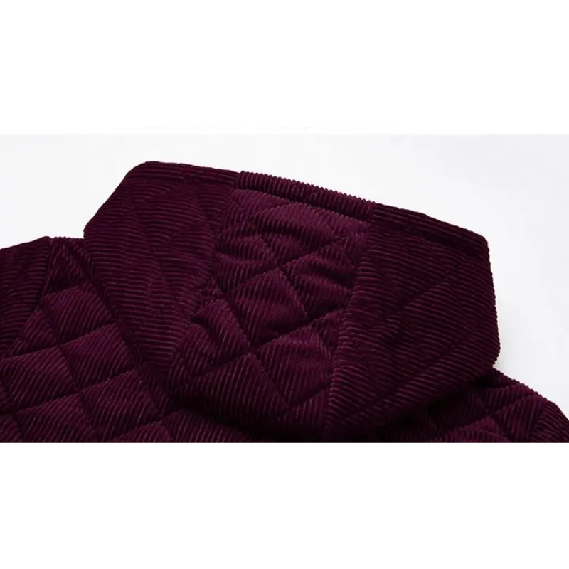 Chaqueta Acolchada con Cierre de Botones para Mujer | Ideal para Temporada Fría