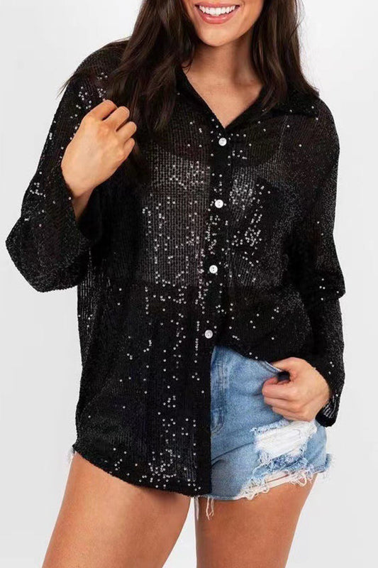 Blusa de Mujer con Cuello Polo, Mangas Largas y Cierre de Botones | Ideal para Uso Diario y Profesional