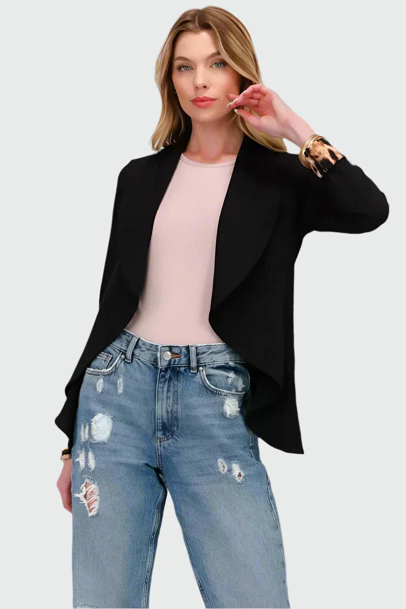 Blazer Abierto con Estampado Animal para Mujer | Ideal para Uso Diario u Ocasiones Festivas