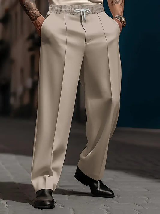 Pantalón con Cintura Elástica y Corte Amplio para Hombre | Ideal para Uso Diario y Ocio
