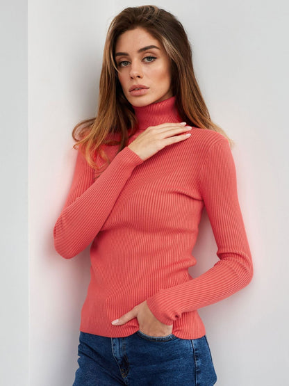 Jersey de Cuello Alto con Corte Clásico para Mujer | Ideal para el Uso Diario en Otoño e Invierno