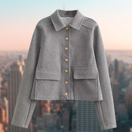 Chaqueta Con Cierre De Botones Para Mujer | Ideal Para El Otoño