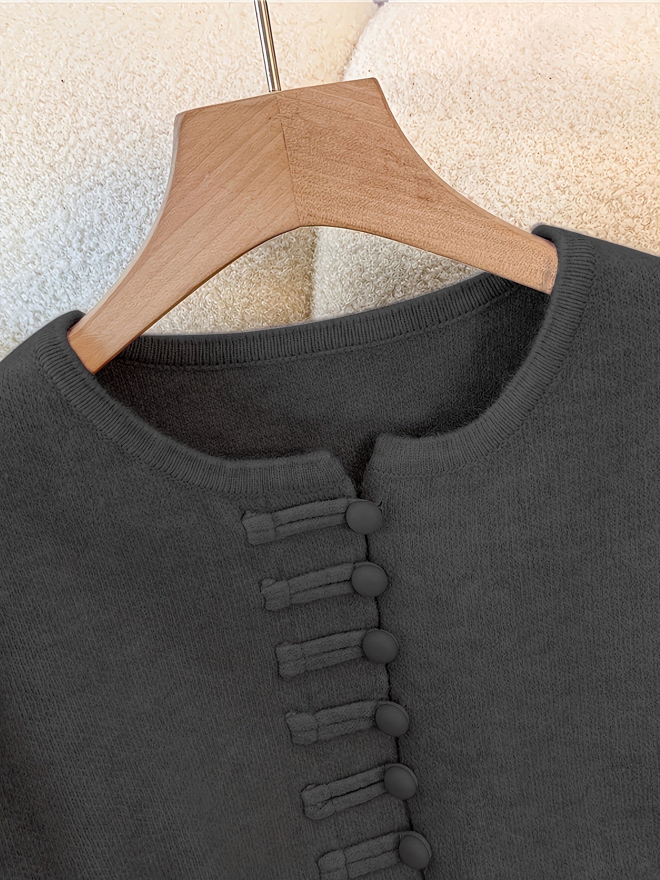 Conjunto De Dos Piezas Con Cárdigan De Manga Larga Para Mujer | Ideal Para Uso Diario