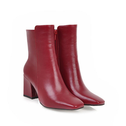 Botines Con Tacón Alto y Cierre Frontal Para Mujer | Ideal Para Ocasiones Formales o Diarias