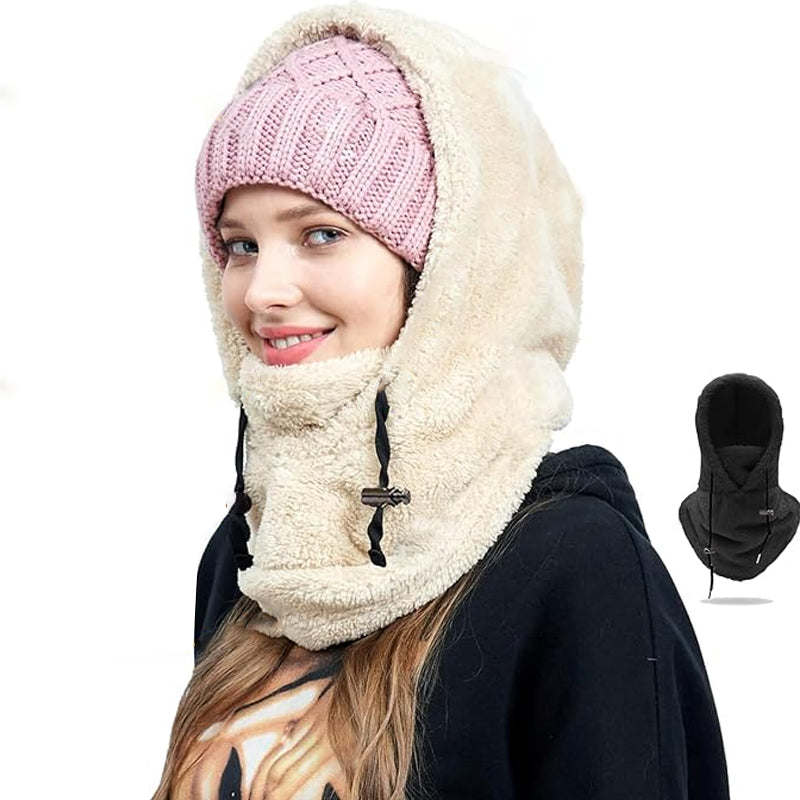 Pasamontañas 3 en 1 con Ajuste Flexible para Mujer | Ideal para Invierno y Actividades al Aire Libre