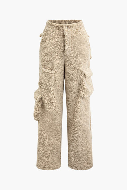 Conjunto de Dos Piezas con Chaqueta Corta y Pantalón Cargo para Mujer | Ideal para Uso Diario y Clima Frío