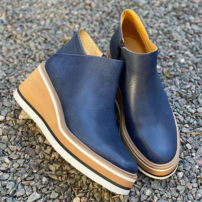 Botines Con Tacón Medio y Cremallera Lateral Para Mujer | Ideal Para Uso Diario en Ciudad