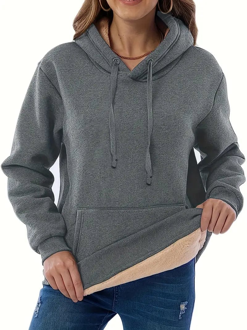 Sudadera con Capucha y Forro Interior para Mujer | Ideal para el Uso Diario en Clima Frío
