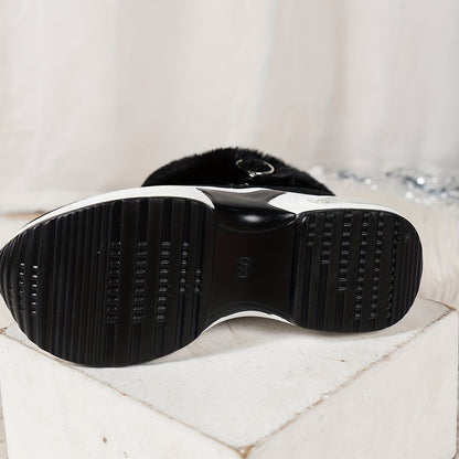 Botines Con Plataforma Y Cremallera Lateral Para Mujer | Ideal Para Uso Diario