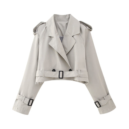 Trench Coat Largo Con Cinturón Ajustable Para Mujer | Ideal Para La Media Estación