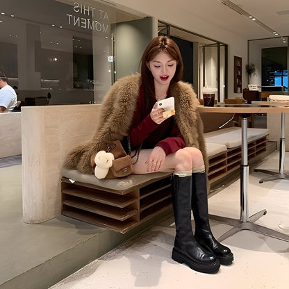 Botas Altas para Mujer con Corte Ajustado | Ideal para Uso Diario