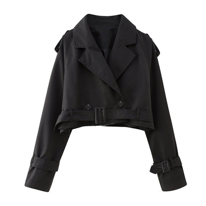 Trench Coat Largo Con Cinturón Ajustable Para Mujer | Ideal Para La Media Estación
