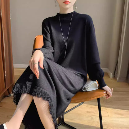 Vestido de Corte Ajustado con Flecos Para Mujer | Ideal Para Uso Diario y Salidas Programadas