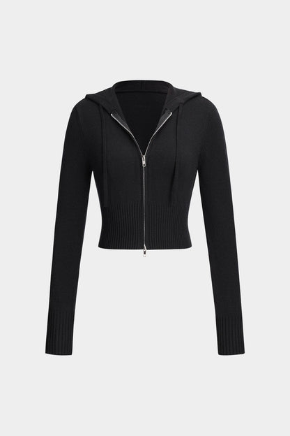 Conjunto De Dos Piezas Con Chaqueta Con Capucha Y Pantalón Acampanado Para Mujer | Ideal Para Uso Diario