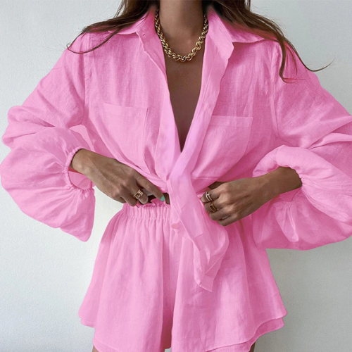 Conjunto de Dos Piezas con Corte Amplio para Mujer | Ideal para Uso Diario