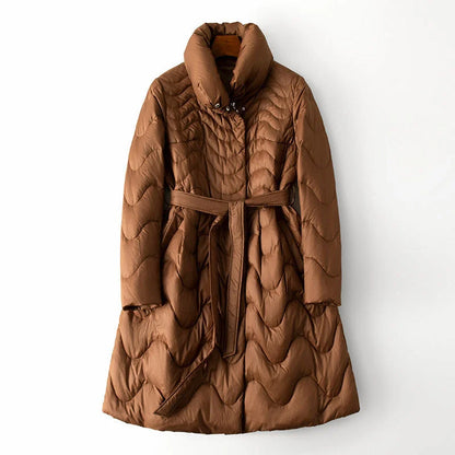 Mantecón Largo Acolchado Con Capucha Para Mujer | Ideal Para El Invierno