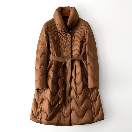 Mantecón Largo Acolchado Con Capucha Para Mujer | Ideal Para El Invierno