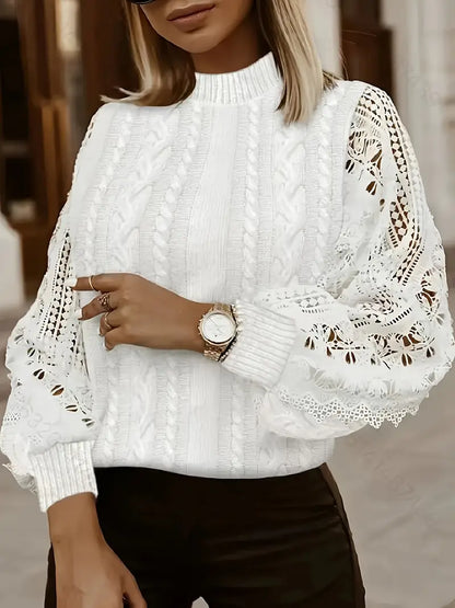 Jersey Con Detalles Calados Para Mujeres | Ideal Para Ocasiones Especiales