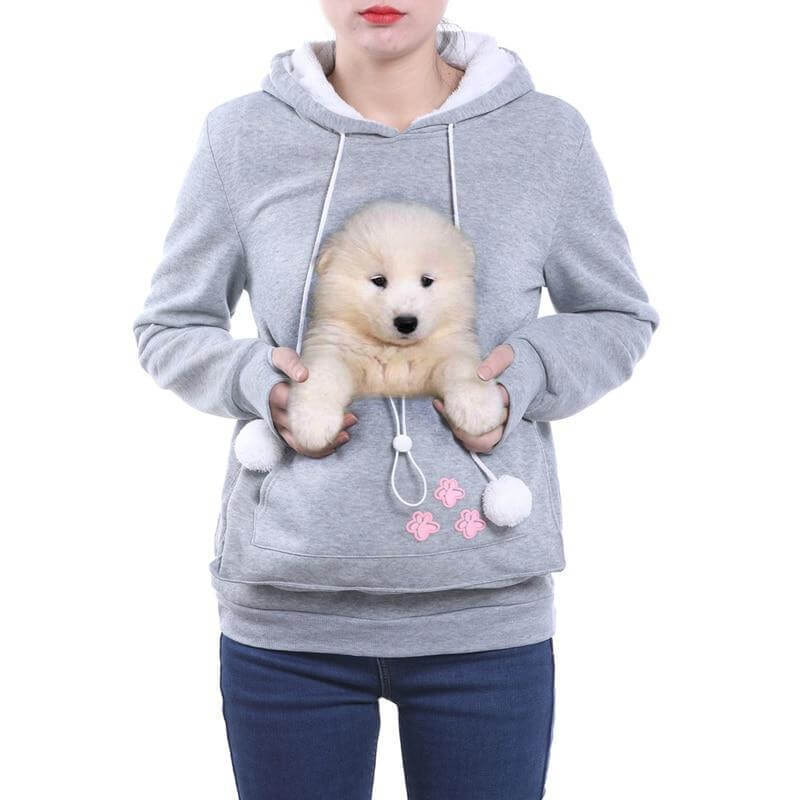 Sudadera Con Capucha y Bolsillo Para Mascotas Para Mujer | Ideal Para Uso Diario