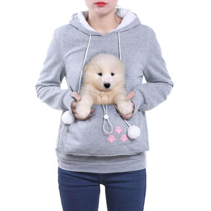 Sudadera Con Capucha y Bolsillo Para Mascotas Para Mujer | Ideal Para Uso Diario