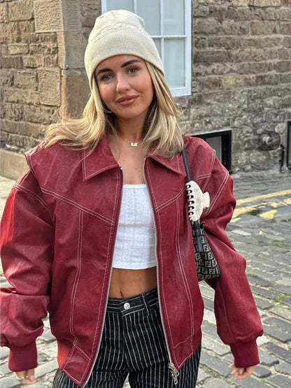 Chaqueta Oversize Con Corte Recto Para Mujer | Ideal Para Uso Urbano