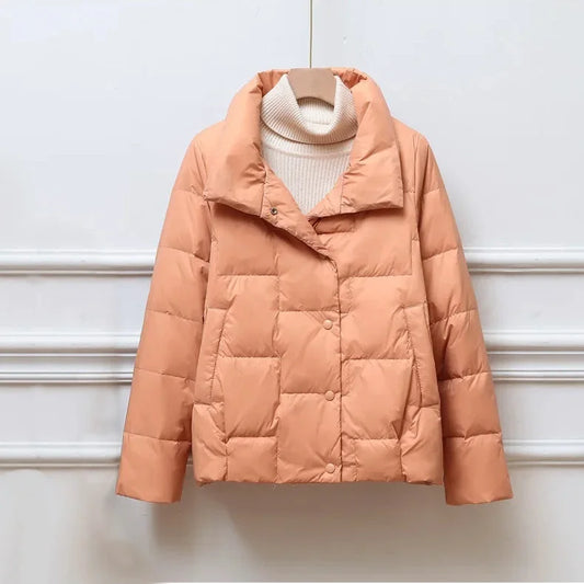 Chaqueta Acolchada Con Cremallera Frontal y Capucha Para Mujer | Ideal Para Uso Diario