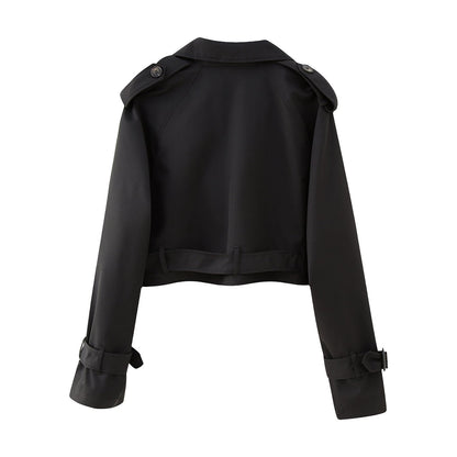 Trench Coat Largo Con Cinturón Ajustable Para Mujer | Ideal Para La Media Estación