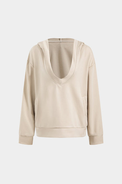 Conjunto Lounge De Dos Piezas Con Sudadera Con Capucha Y Vestido Midi Sin Mangas Para Mujer | Ideal Para Uso Diario