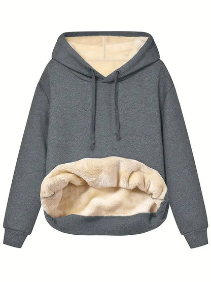 Sudadera con Capucha y Forro Interior para Mujer | Ideal para el Uso Diario en Clima Frío