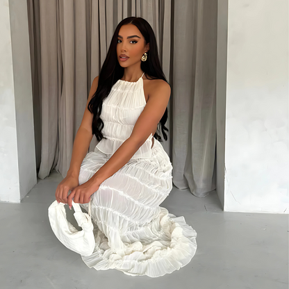 Conjunto de Dos Piezas con Top Halter para Mujer | Ideal para Uso en Climas Cálidos