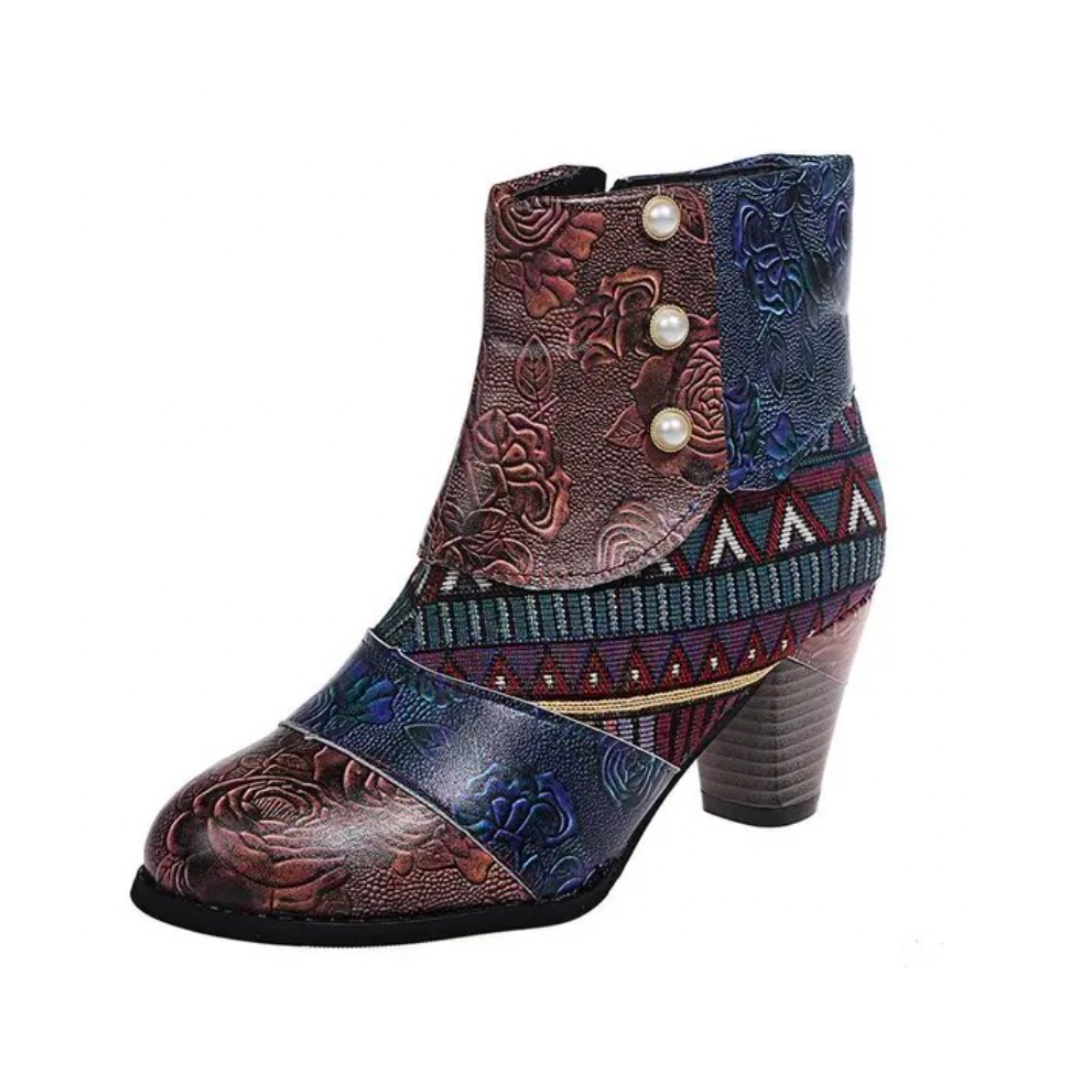 Botines Con Tacón y Cremallera Lateral Para Mujer | Ideal Para Días de Lluvia