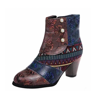 Botines Con Tacón y Cremallera Lateral Para Mujer | Ideal Para Días de Lluvia
