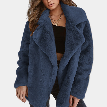 Abrigo Oversize con Cuello Abierto para Mujer | Ideal para Uso Diario en Exterior