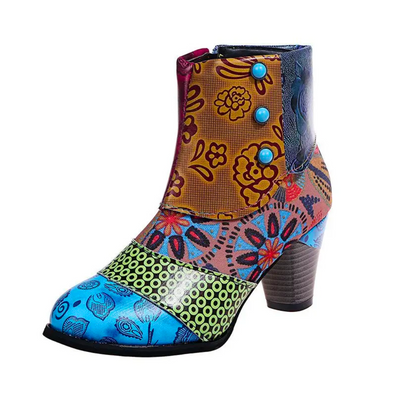 Botines Con Tacón y Cremallera Lateral Para Mujer | Ideal Para Días de Lluvia