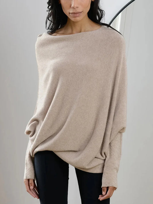 Jersey Oversize Con Cuello Convertible Para Mujer | Ideal Para Uso Diario O Profesional