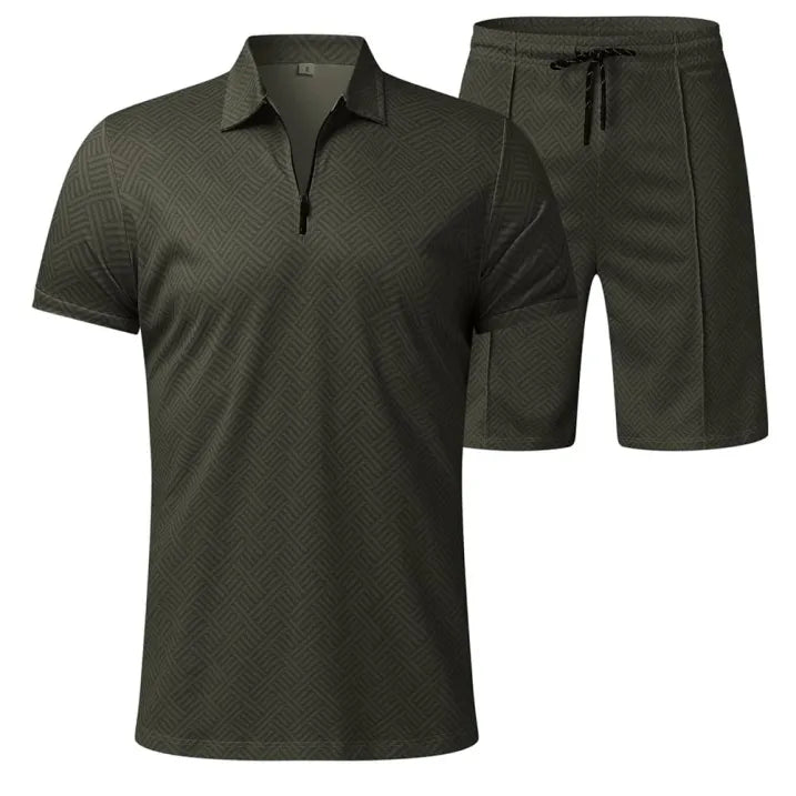 Conjunto de Verano para Hombre con Top de Manga Corta y Short | Ideal para Uso Diario