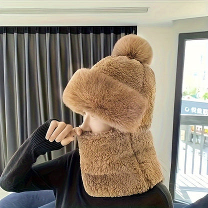 Conjunto de Gorro con Pompón y Bufanda a Juego para Adultos | Ideal para Invierno