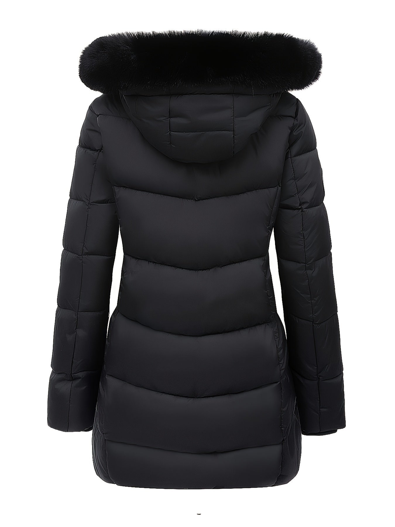 Abrigo Acolchado con Capucha y Bolsillos para Mujer | Ideal para Invierno y Entretiempo