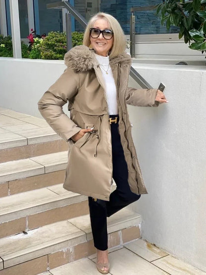 Manteco Largo con Cinturón para Mujer | Ideal para Uso Diario en Invierno