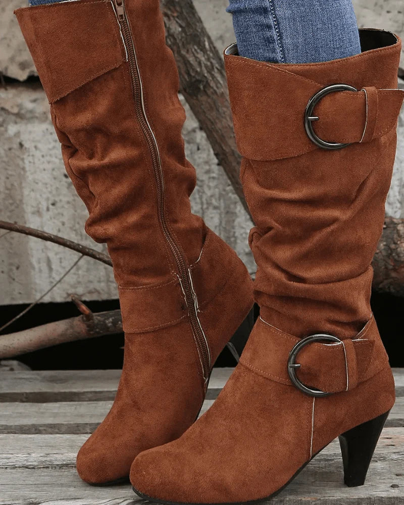 Botas Altas para Mujer con Diseño Funcional | Ideal para Días Fríos