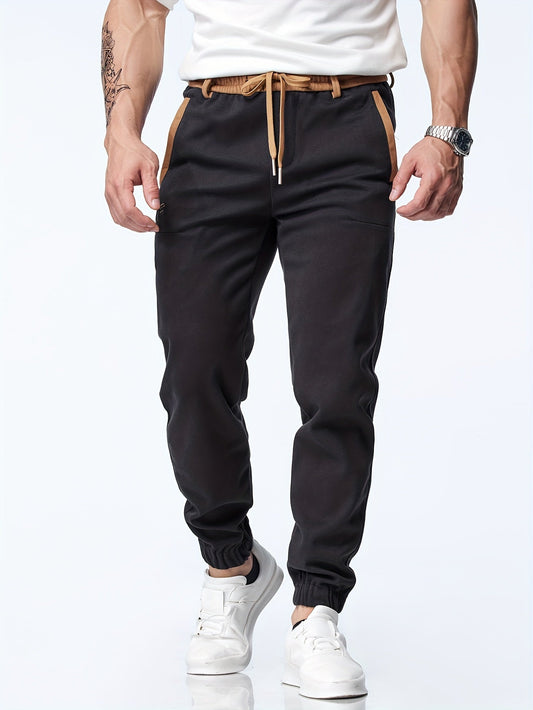 Pantalón con Cintura Elástica y Tobillos Ajustados para Hombre | Ideal para Uso Diario e Informal