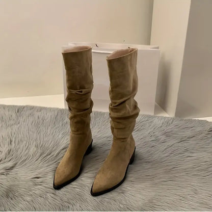 Botas de Media Pantorrilla para Mujer con Tacón Alto | Ideal para Otoño e Invierno