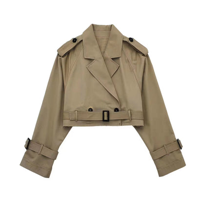 Trench Coat Largo Con Cinturón Ajustable Para Mujer | Ideal Para La Media Estación