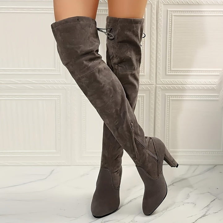 Botas Altas Con Diseño Versátil Para Mujer | Ideal Para Ocasiones Formales E Informales