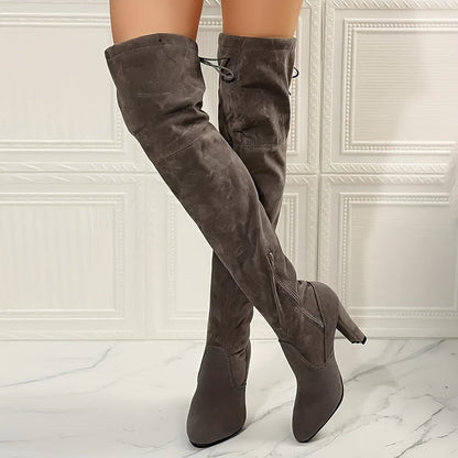 Botas Altas Con Diseño Versátil Para Mujer | Ideal Para Ocasiones Formales E Informales