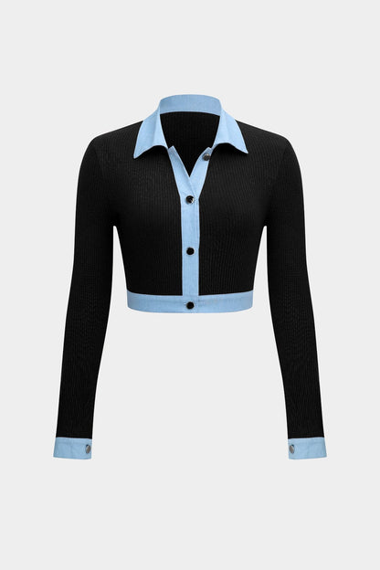 Conjunto De Dos Piezas con Camisa Ajustada y Pantalón De Pierna Ancha para Mujer | Ideal para Uso Diario y Entornos Formales