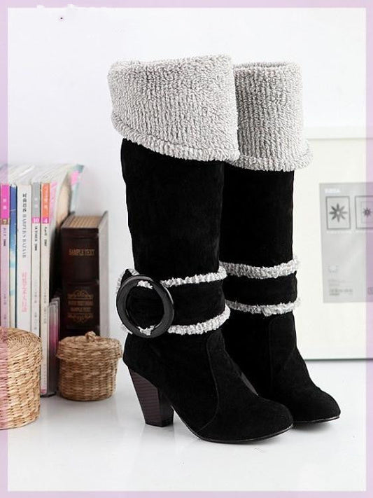 Botas Altas Hasta La Rodilla Con Tacón Para Mujer | Ideal Para Ocasiones Formales Y Diarias