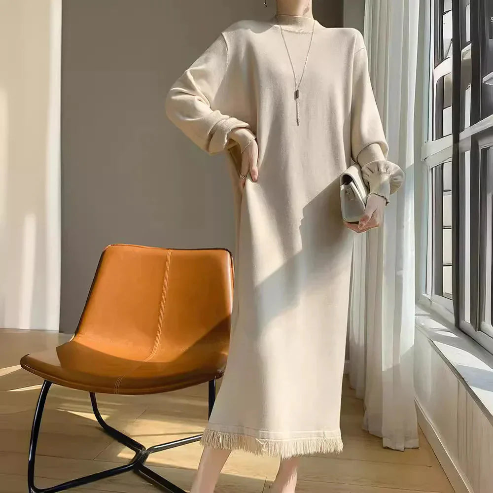 Vestido de Corte Ajustado con Flecos Para Mujer | Ideal Para Uso Diario y Salidas Programadas